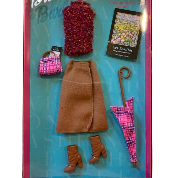 Barbie Fashion Avenue London Tour Metro Outfit Set Mattel 25701 Original Box - Picture 4 of 5